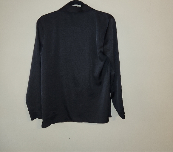 Nine Eight Elegant Charcoal Button-Down Shirt for Women - Picture 2 of 2